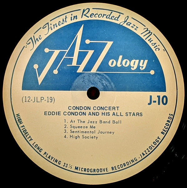 Eddie Condon And His All-Stars - Condon Concert (Vinyl, LP) Very Good (VG) / Very Good Plus (VG+)