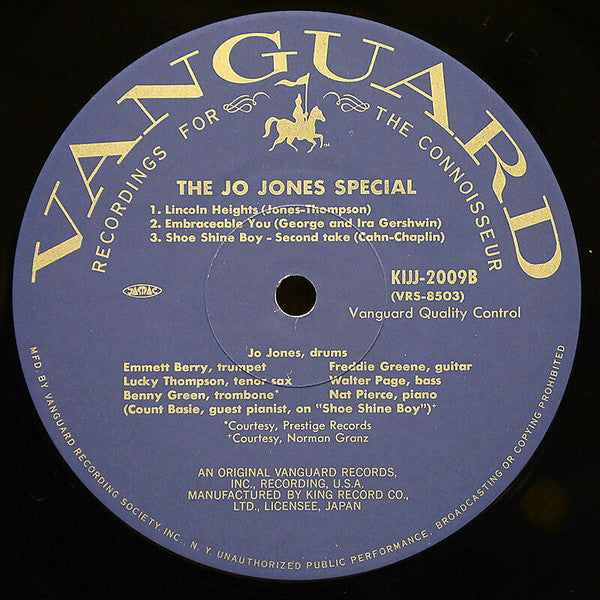 Jo Jones - The Jo Jones Special (Vinyl, LP, Album, Reissue) Very Good Plus (VG+) / Very Good (VG)