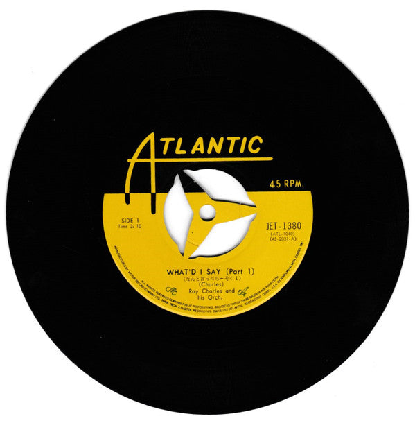 Ray Charles And His Orchestra - What'd I Say (Vinyl, 7", 45 RPM, Single) Very Good (VG) / Good Plus (G+)