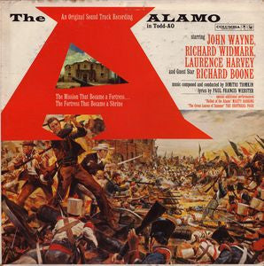 Dimitri Tiomkin - The Alamo (In Todd-AO) (Vinyl, LP, Album, Reissue, Stereo) Very Good Plus (VG+) / Very Good (VG)
