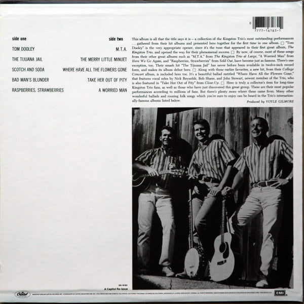 Kingston Trio - The Best Of The Kingston Trio (Vinyl, LP, Compilation, Reissue) Very Good (VG) / Very Good (VG)