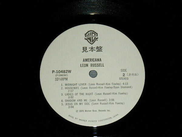 Leon Russell - Americana (Vinyl, LP, Album, Promo) Near Mint (NM or M-) / Very Good Plus (VG+)