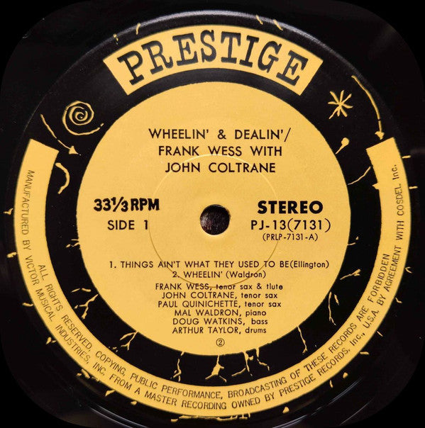 Frank Wess - Wheelin' & Dealin' (Vinyl, LP, Album, Reissue, Stereo)
