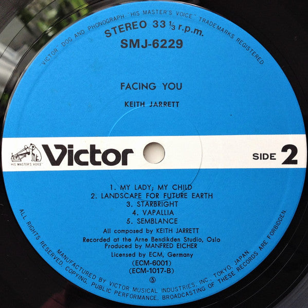 Keith Jarrett - Facing You = フェイシング・ユー (Vinyl, LP, Album, Reissue, ...