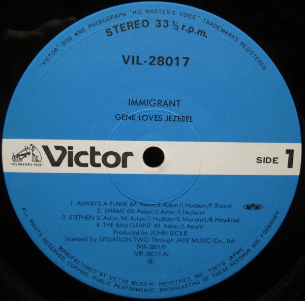 Gene Loves Jezebel - Immigrant (Vinyl, LP, Album) Very Good (VG) / Very Good (VG)