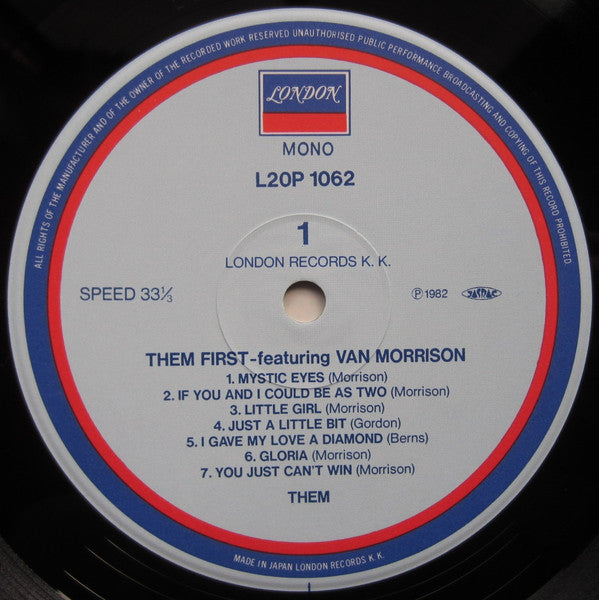 Them (3) - Them First (Vinyl, LP, Album, Reissue, Mono) Near Mint (NM or M-) / Very Good (VG)