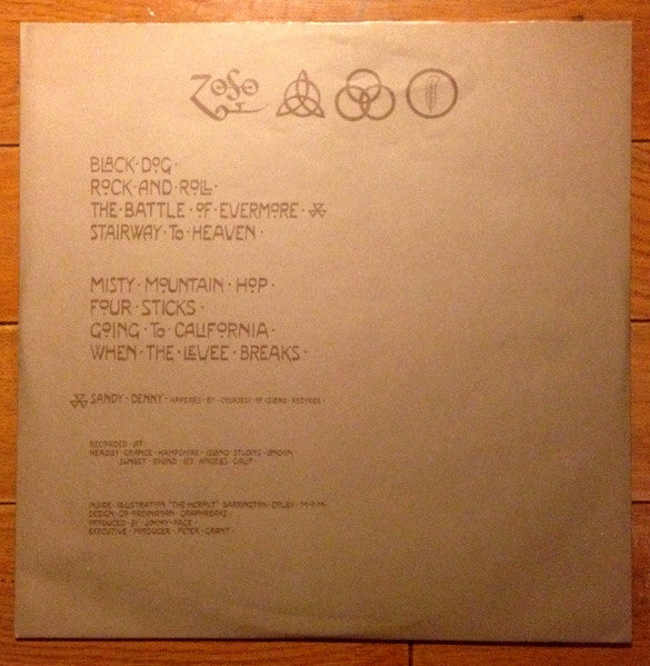 Led Zeppelin - IV = レッド・ツェッペリン IV (Vinyl, LP, Album, Reissue, Stereo)