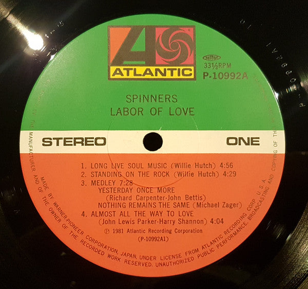 Spinners - Labor Of Love (Vinyl, LP, Album)