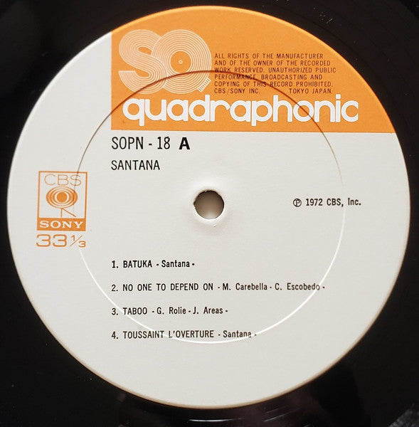 Santana - Santana III (Vinyl, LP, Album, Repress, Quadraphonic)