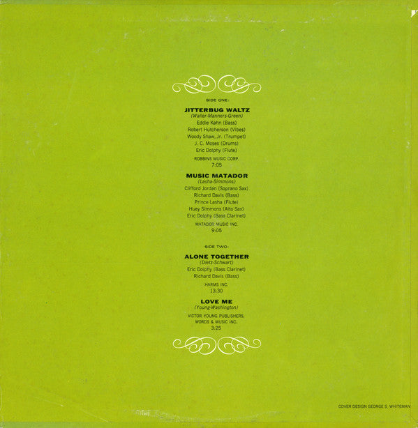 Eric Dolphy - The Eric Dolphy Memorial Album (Vinyl, LP, Album, Rei...