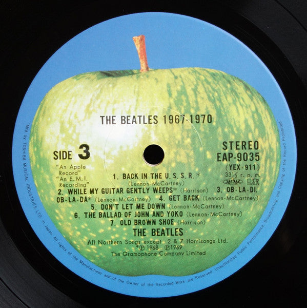 The Beatles - 1967-1970 (Vinyl, LP, Compilation, Stereo)
