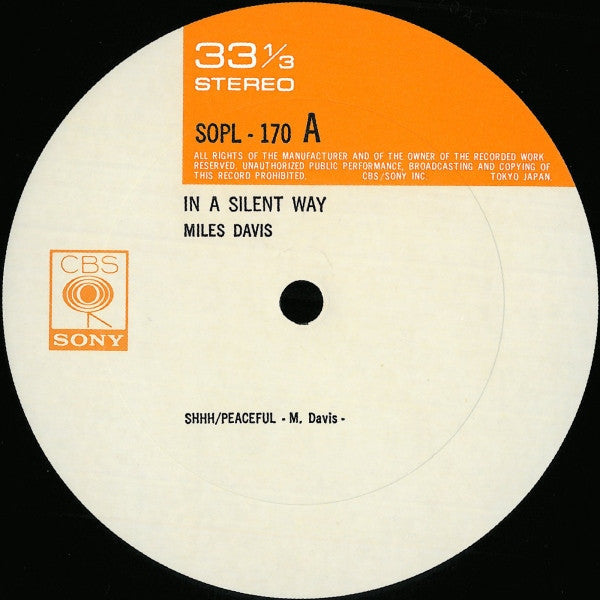 Miles Davis - In A Silent Way = イン・ア・サイレント・ウェイ (Vinyl, LP, Album, R...
