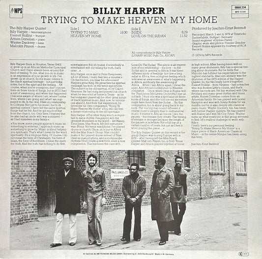 Billy Harper - Trying To Make Heaven My Home (Vinyl, LP, Album) Very Good (VG) / Very Good (VG)