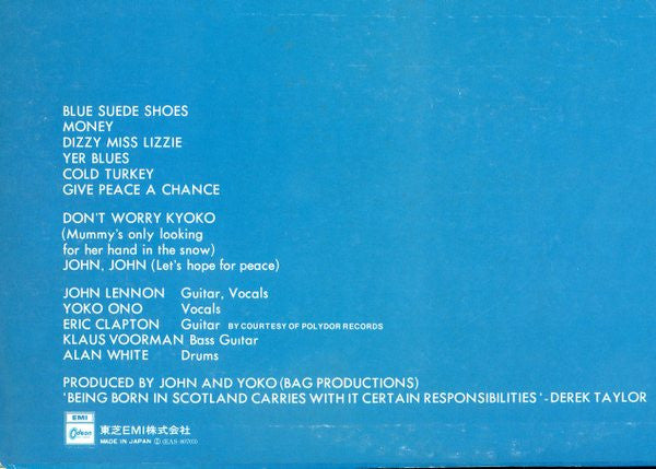 The Plastic Ono Band - Live Peace In Toronto 1969 (Vinyl, LP, Reiss...