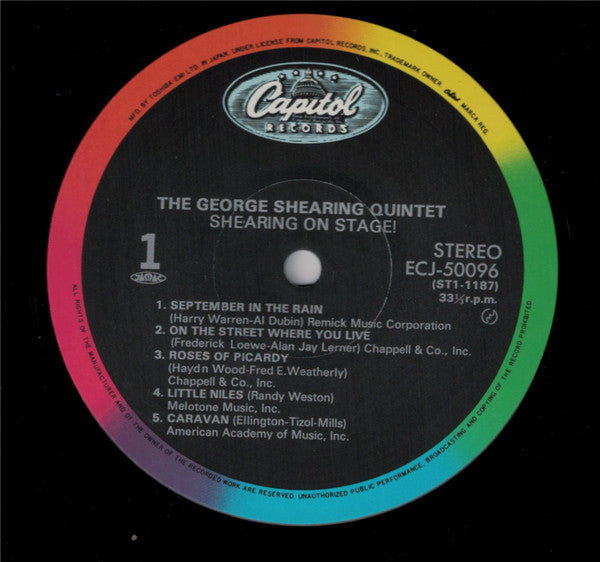 The George Shearing Quintet - Shearing On Stage! (Vinyl, LP, Album,...