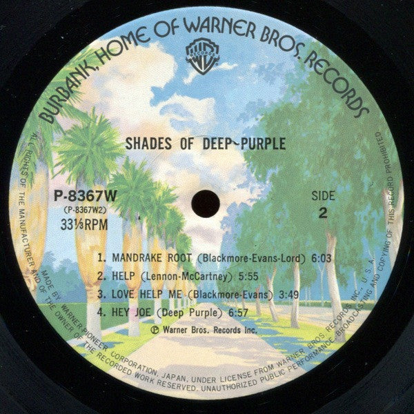 Deep Purple - Shades Of Deep Purple (Vinyl, LP, Album, Reissue)
