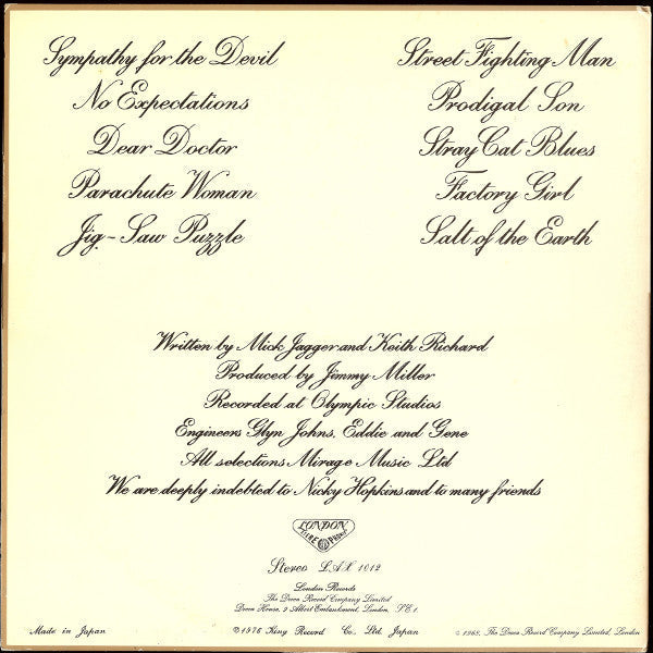 The Rolling Stones - Beggars Banquet (Vinyl, LP, Album, Reissue, St...