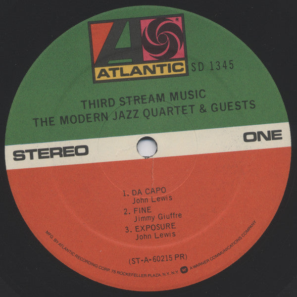 The Modern Jazz Quartet - Third Stream Music (Vinyl, LP, Album, Reissue, Stereo) Very Good Plus (VG+) / Very Good Plus (VG+)