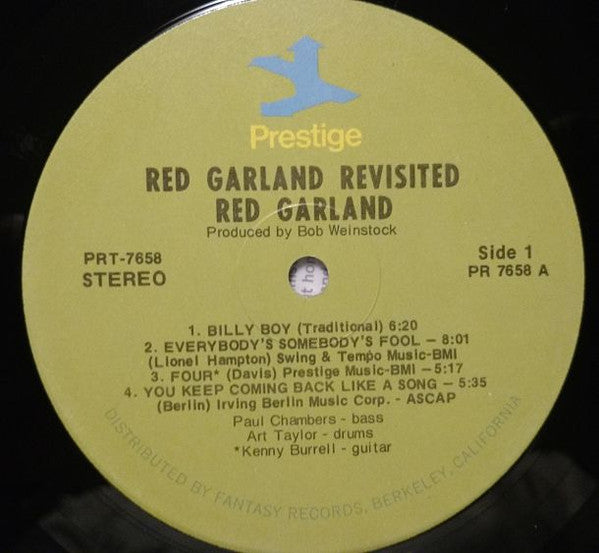 Red Garland - Red Garland Revisited! (Vinyl, LP, Album, Reissue, Remastered, Stereo) Very Good (VG) / Very Good (VG)