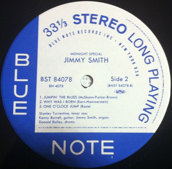 Jimmy Smith - Midnight Special (Vinyl, LP, Album, Limited Edition, Reissue, Stereo) Very Good (VG) / Very Good Plus (VG+)