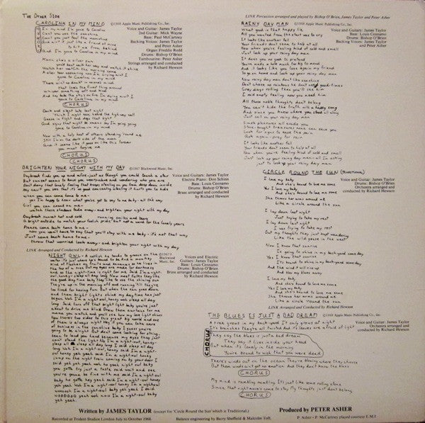 James Taylor (2) - James Taylor (Vinyl, LP, Album) Good Plus (G+) / Very Good Plus (VG+)