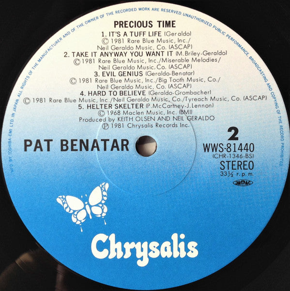 Pat Benatar - Precious Time (Vinyl, LP, Album, Stereo)