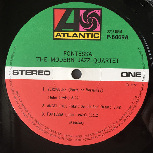 The Modern Jazz Quartet - Fontessa (Vinyl, LP, Album, Reissue, Stereo)