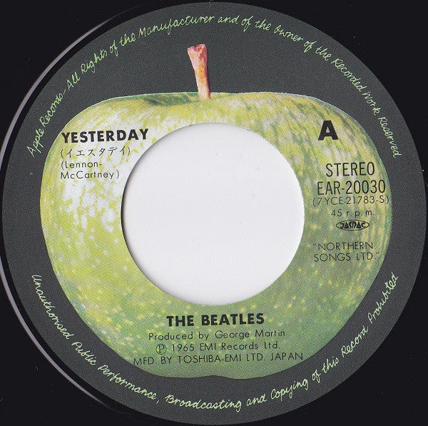 The Beatles - Yesterday / I Should Have Known Better (Vinyl, 7", Si...