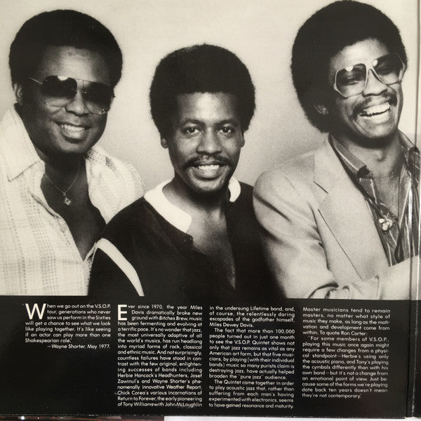 The V.S.O.P. Quintet - The Quintet (2xVinyl, LP, Album, Reissue) Very Good (VG) / Very Good (VG)