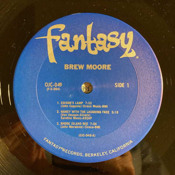 Brew Moore - Brew Moore (Vinyl, LP, Album, Reissue, Mono) Very Good (VG) / Very Good (VG)
