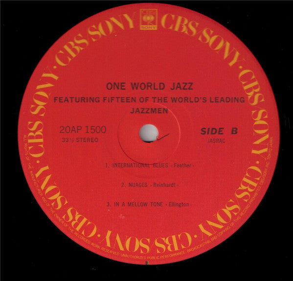 Various - One World Jazz (Vinyl, LP, Album, Reissue) Near Mint (NM or M-) / Very Good Plus (VG+)