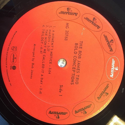 Bob James Trio - Bold Conceptions (Vinyl, LP, Album, Reissue, Mono) Very Good Plus (VG+) / Very Good (VG)