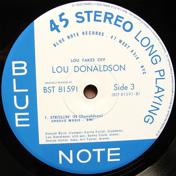 Lou Donaldson - Lou Takes Off (2xVinyl, 12", 45 RPM, Album, Limited Edition, Numbered, Reissue, Stereo) Very Good Plus (VG+) / Near Mint (NM or M-)