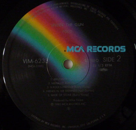 Poco (3) - Under The Gun (Vinyl, LP, Album) Very Good Plus (VG+) / Very Good (VG)