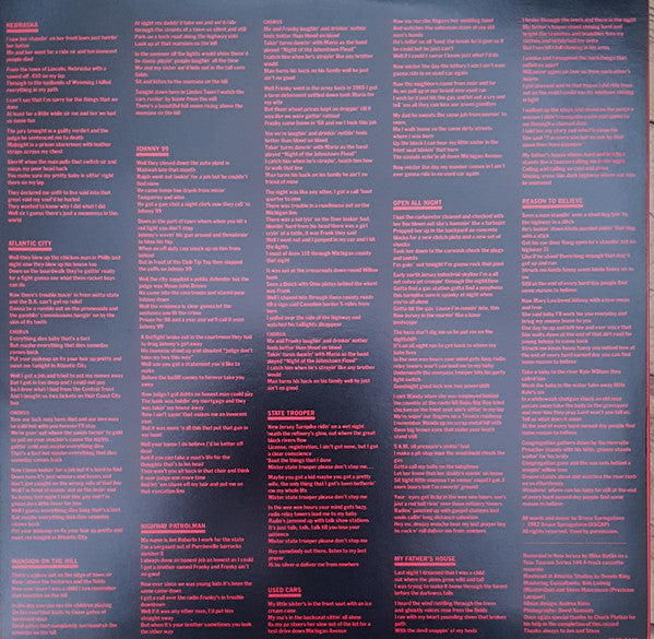 Bruce Springsteen - Nebraska (Vinyl, LP, Album, Reissue, Stereo)