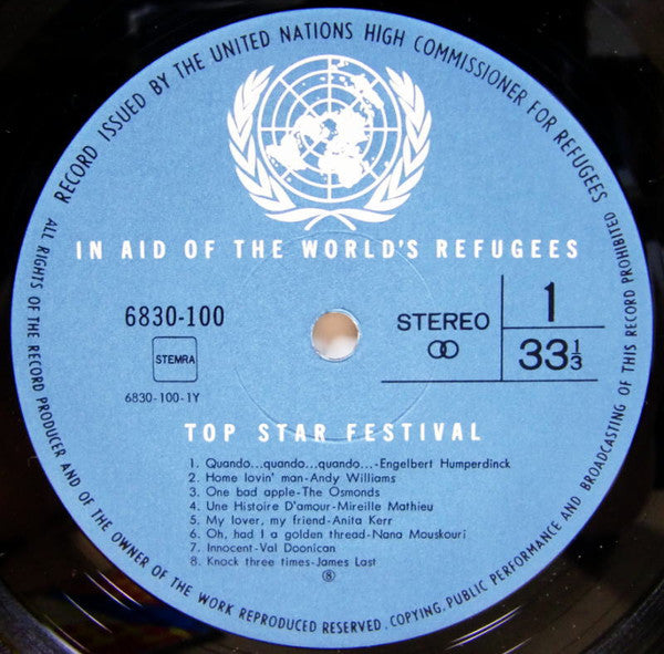 Various - Top Star Festival (Vinyl, LP, Compilation, Stereo) Very Good (VG) / Good Plus (G+)