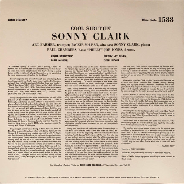 Sonny Clark - Cool Struttin' (Vinyl, LP, Album, Limited Edition, Reissue, Stereo) Very Good Plus (VG+) / Very Good Plus (VG+)
