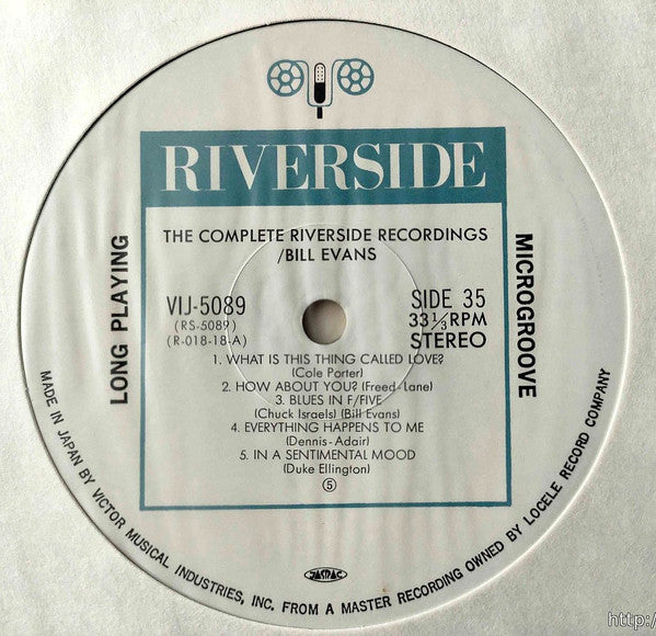 Bill Evans - The Complete Riverside Recordings (18xVinyl, Box Set, LP, Compilation, Limited Edition) Very Good Plus (VG+) / Very Good (VG)