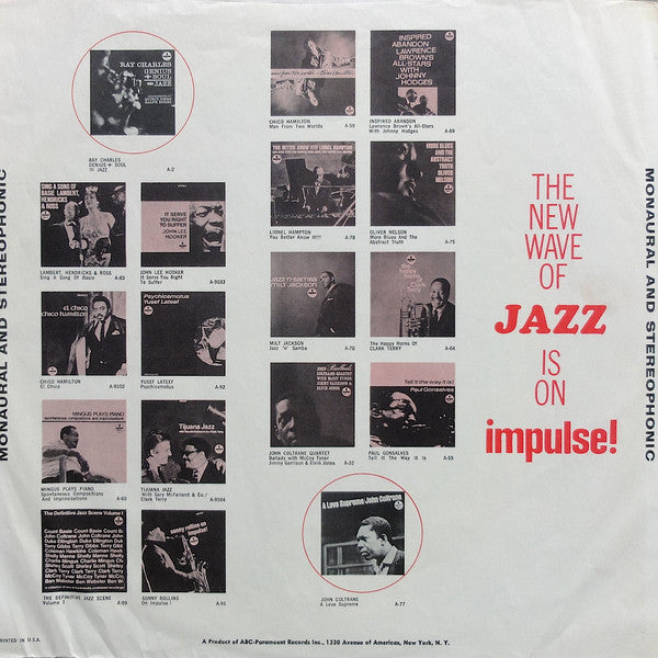 John Coltrane - "Live" At The Village Vanguard (Vinyl, LP, Album, Repress, Stereo) Very Good (VG) / Very Good (VG)