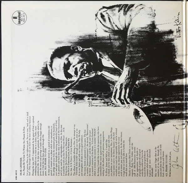 John Coltrane - A Love Supreme (Vinyl, LP, Album, Reissue, Stereo) Very Good (VG) / Good (G)