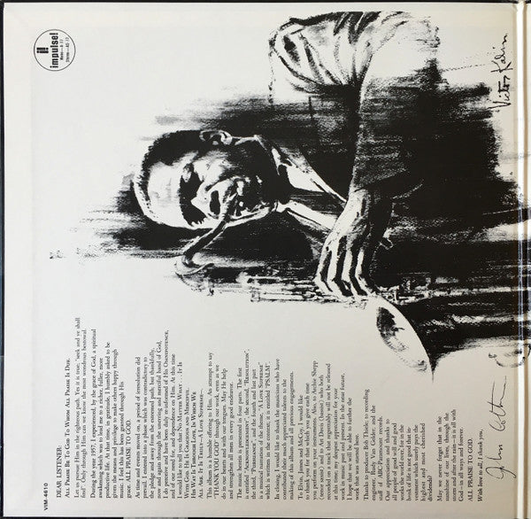John Coltrane - A Love Supreme (Vinyl, LP, Album, Reissue, Stereo)
