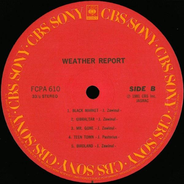 Weather Report - Weather Report (Vinyl, LP, Compilation, Club Edition)