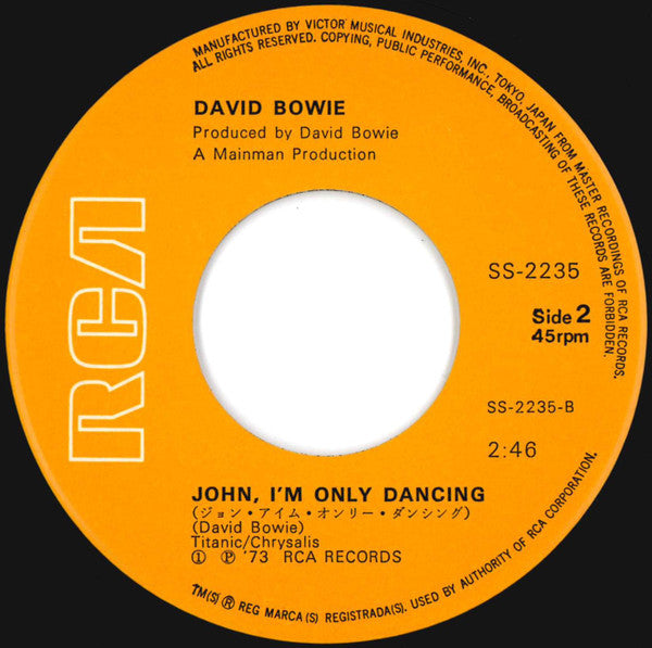 David Bowie - ジーン・ジニー = The Jean Genie (Vinyl, 7", 45 RPM, Single, ...