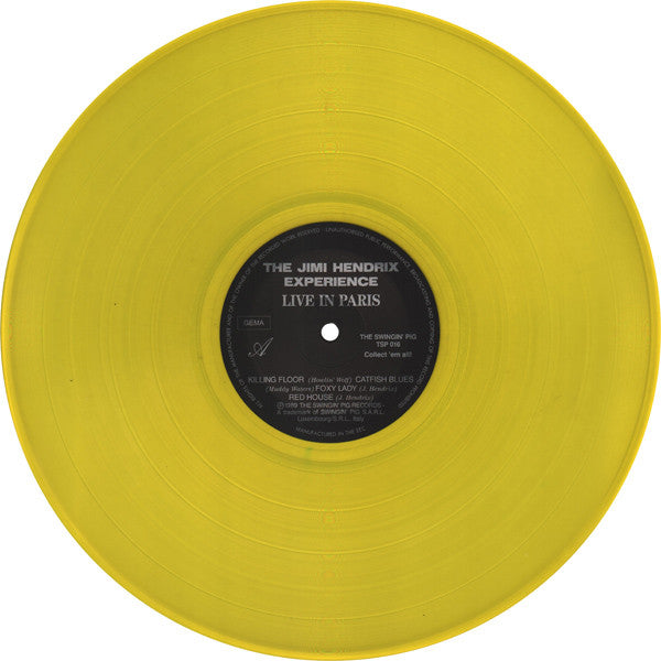 The Jimi Hendrix Experience - Live In Paris (Vinyl, LP, Unofficial Release) Very Good Plus (VG+) / Very Good Plus (VG+)