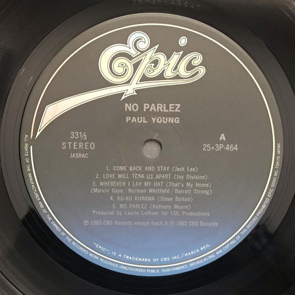 Paul Young - No Parlez (Vinyl, LP, Album)