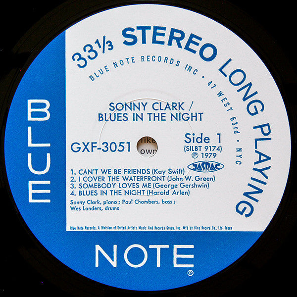 Sonny Clark - Blues In The Night (Vinyl, LP, Album, Limited Edition)