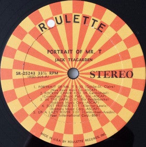Jack Teagarden - A Portrait Of Mr. T (Vinyl, LP, Album, Stereo) Very Good (VG) / Good Plus (G+)