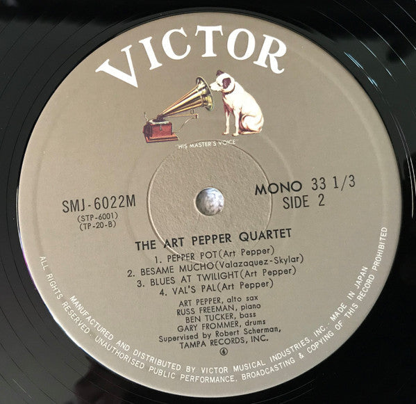 Art Pepper Quartet - The Art Pepper Quartet (Vinyl, LP, Album, Mono...
