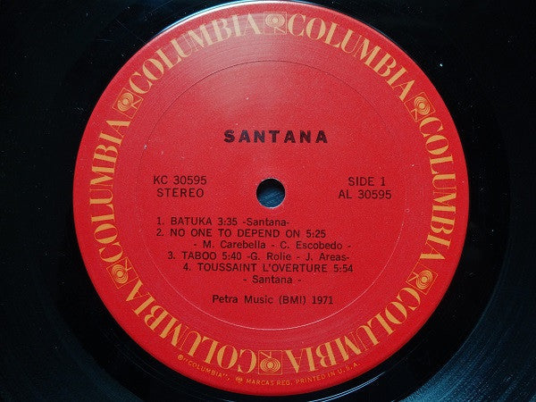 Santana - Santana (Vinyl, LP, Album, Stereo) Very Good Plus (VG+) / Very Good (VG)