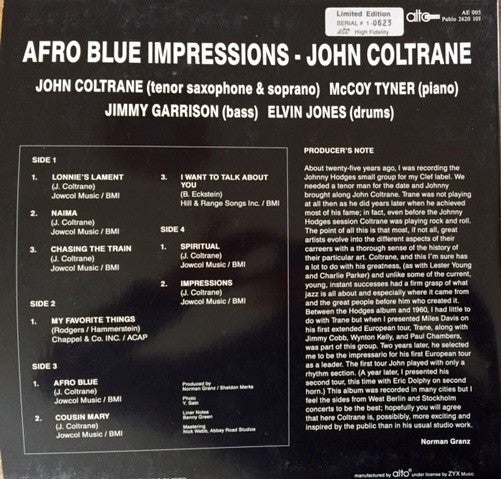 John Coltrane - Afro Blue Impressions (2xVinyl, LP, Album, Limited Edition, Stereo) Near Mint (NM or M-) / Very Good Plus (VG+)